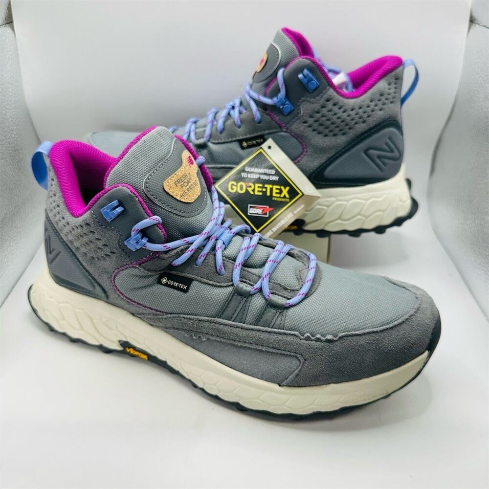 New Balance Fresh Foam X Hierro Mid GORE-TEX Trail Boots Gray Size 9M /10.5W